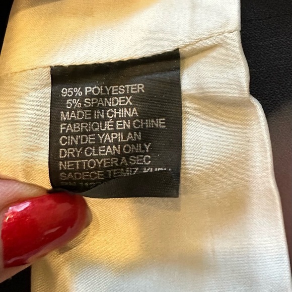 JAY GODFREY Size 4 S Red Black Ivory Geometric Cocktail Pencil Dress R $345 - Picture 7 of 11